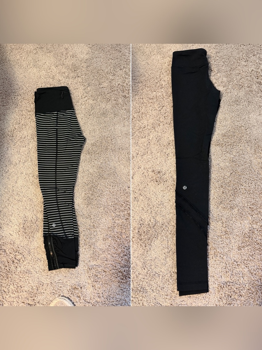 ~Vintage Lululemon Lot of 2 Black Leggings Sz. 4 *EUC* MSRP: $198+tax